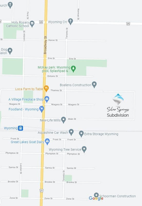 Silver Springs Map